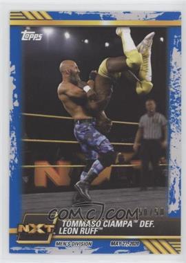2021 Topps WWE NXT - [Base] - Blue #32 - Tommaso Ciampa def. Leon Ruff /50